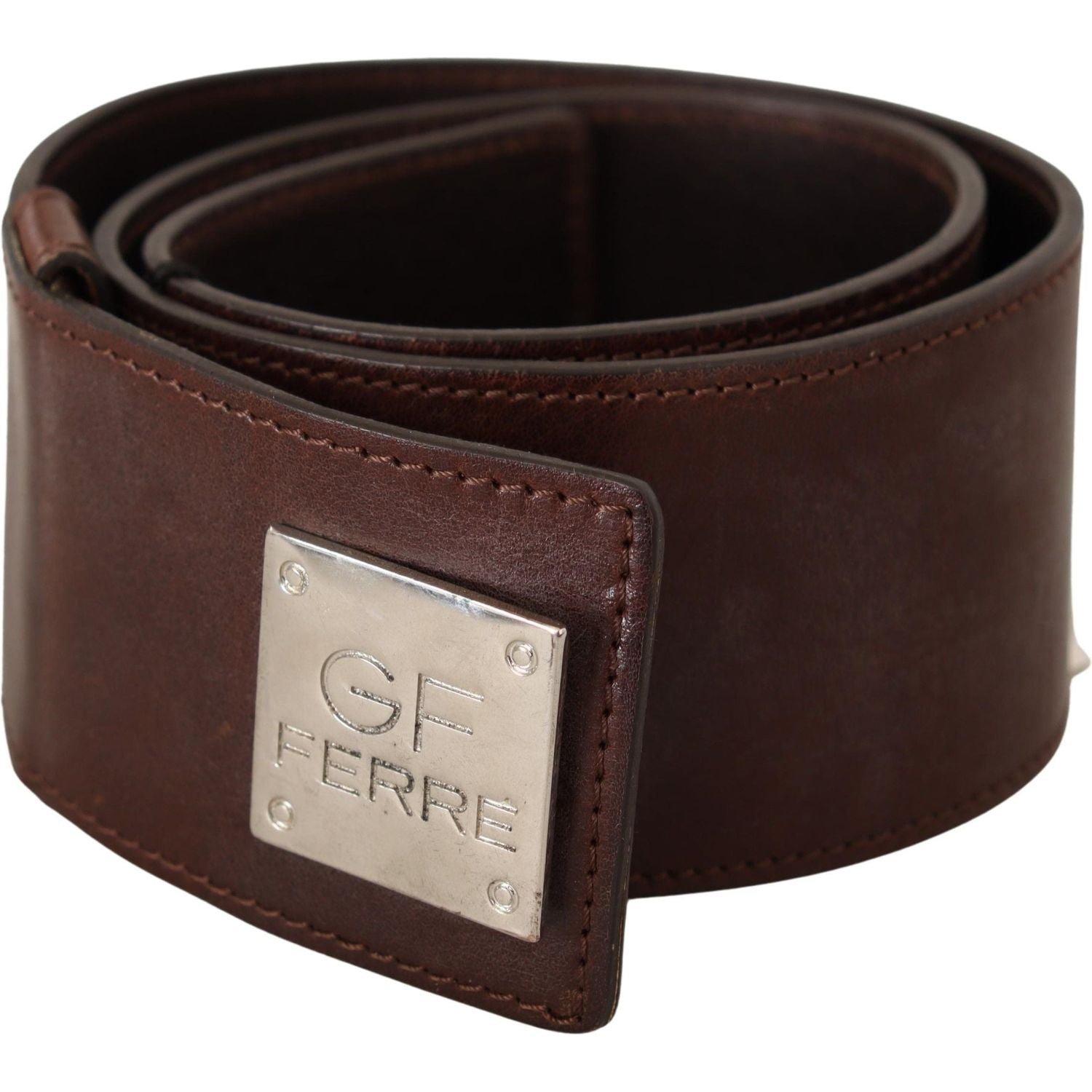 优雅黑色皮革时尚腰带