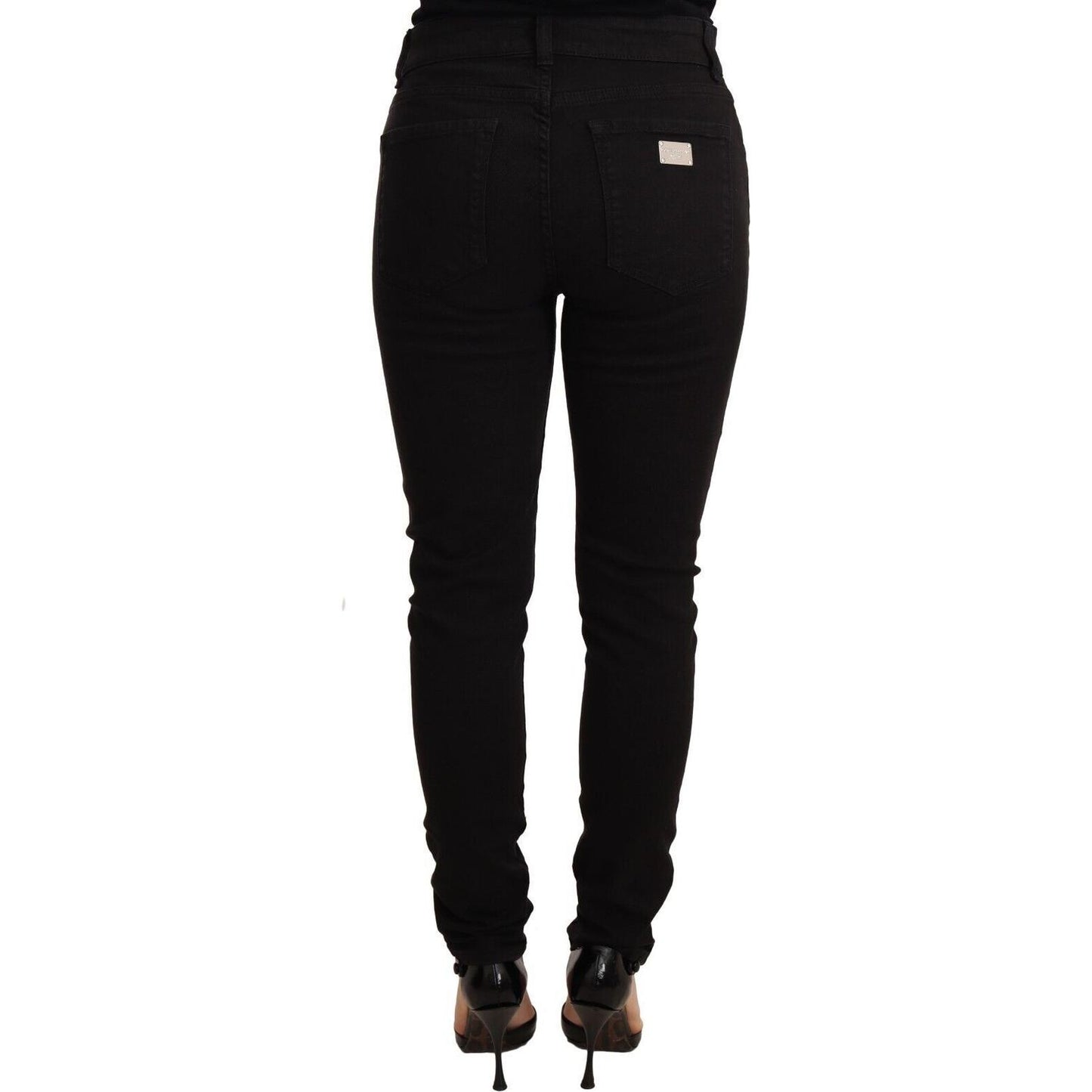 Dolce & Gabbana Elegant Slim-Fit Black Skinny Jeans Dolce & Gabbana