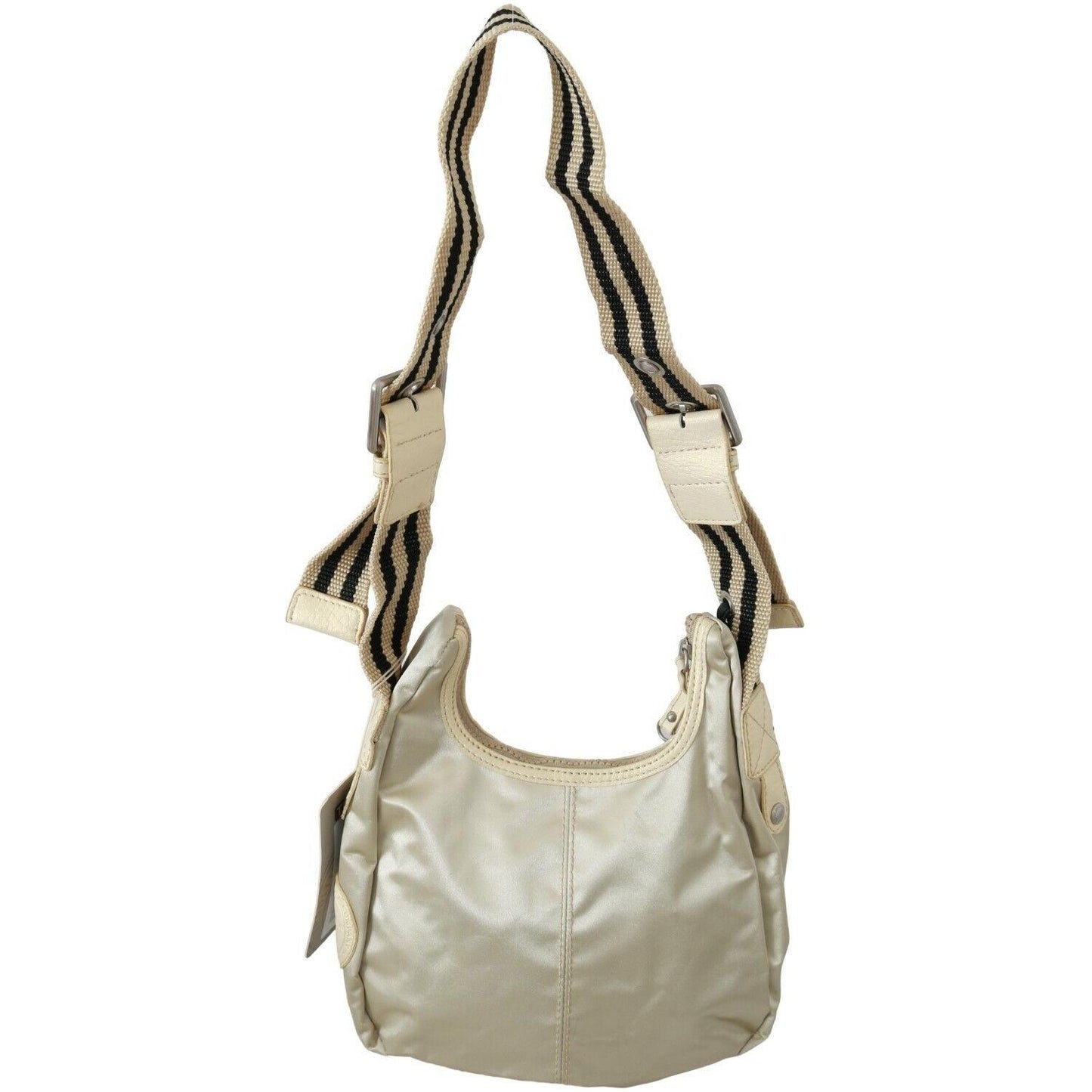 WAYFARER Chic White Fabric Shoulder Bag - Perfect for Any Occasion Crossbody Bag WAYFARER