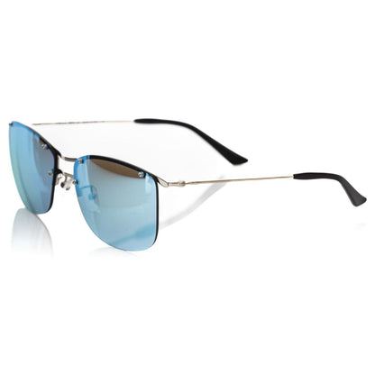 Frankie Morello Silver Metallic Men Sunglasses Frankie Morello