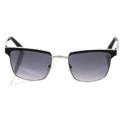 Frankie Morello Black Metallic Fibre Men Sunglasses Frankie Morello