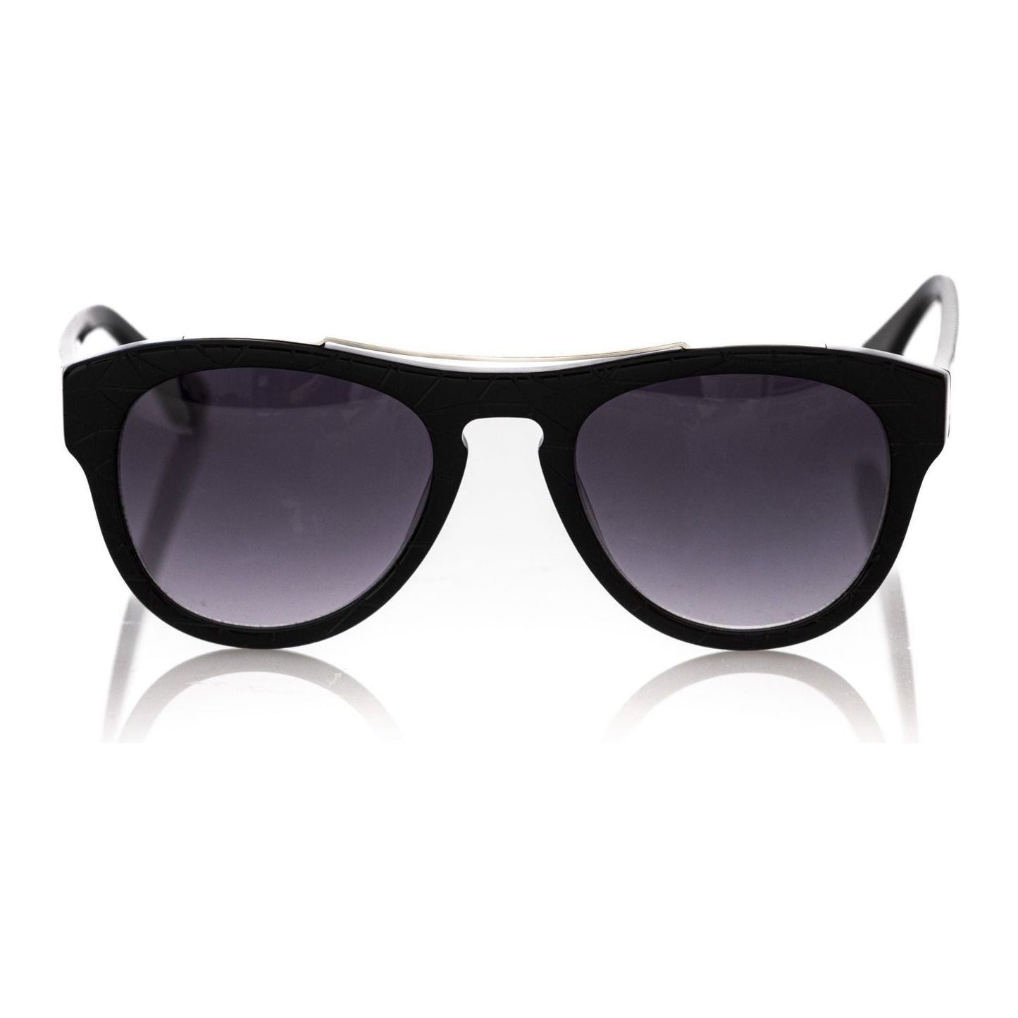 Frankie Morello Black Acetate Men Sunglasses Frankie Morello