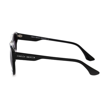 Frankie Morello Black Acetate Men Sunglasses Frankie Morello