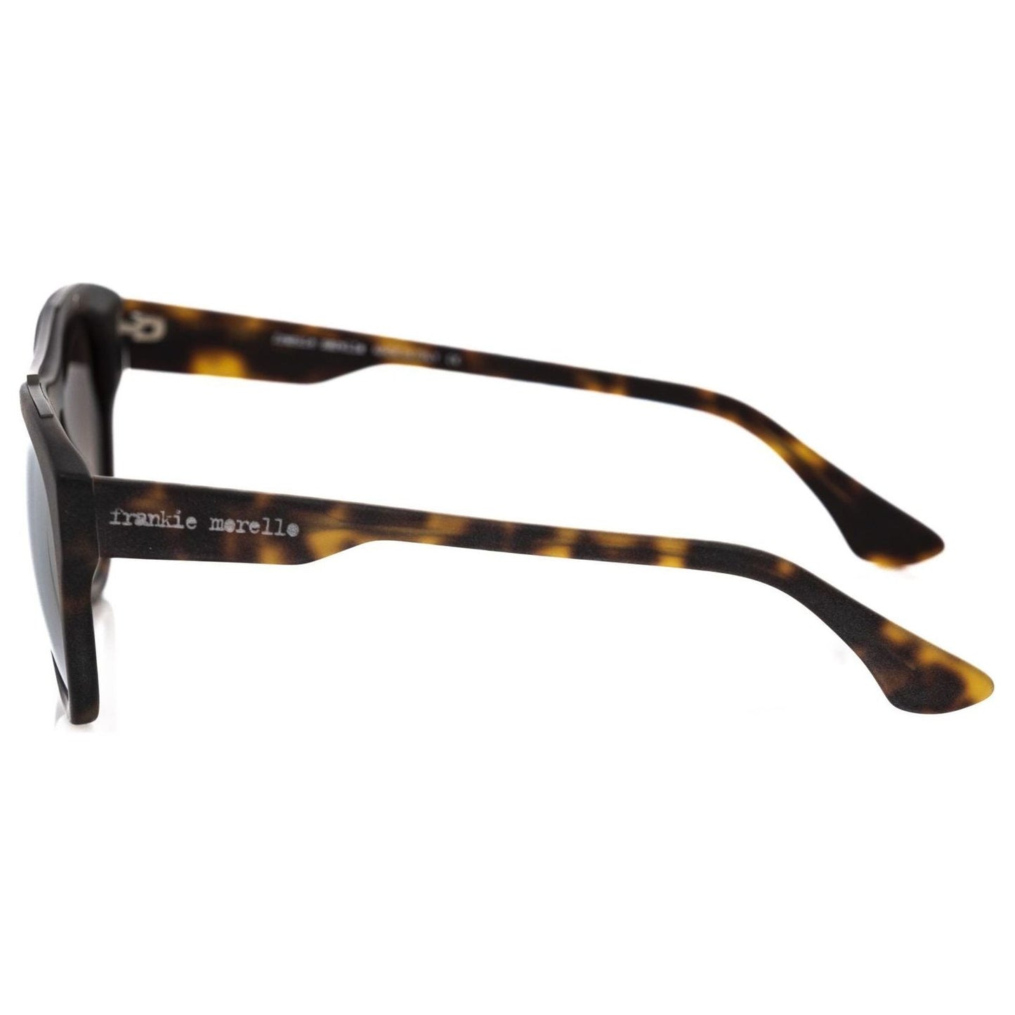 Frankie Morello Brown Acetate Mens Sunglasses Frankie Morello