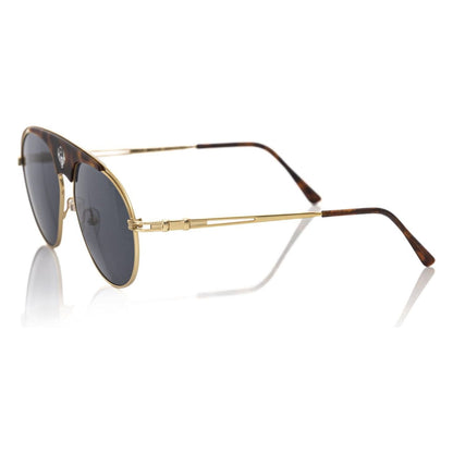 Frankie Morello Brown Metallic Fibre Men Sunglass Frankie Morello