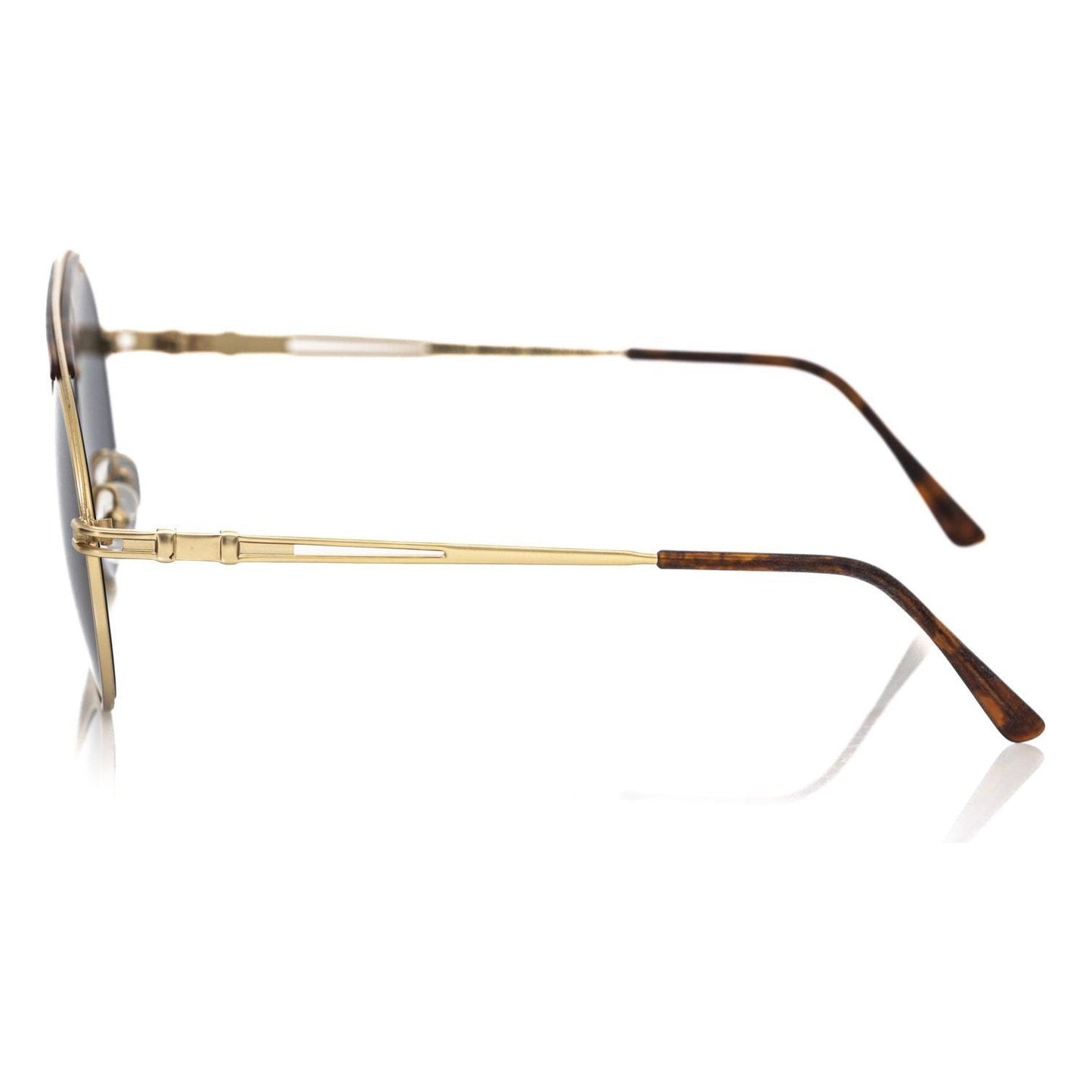 Frankie Morello Brown Metallic Fibre Men Sunglass Frankie Morello
