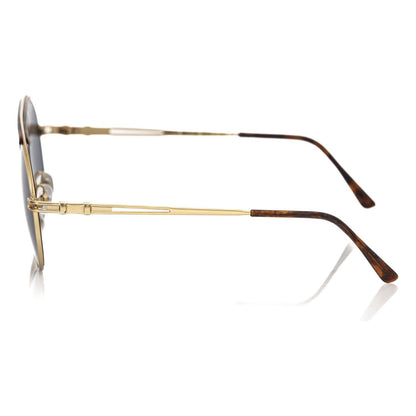 Frankie Morello Brown Metallic Fibre Men Sunglass Frankie Morello