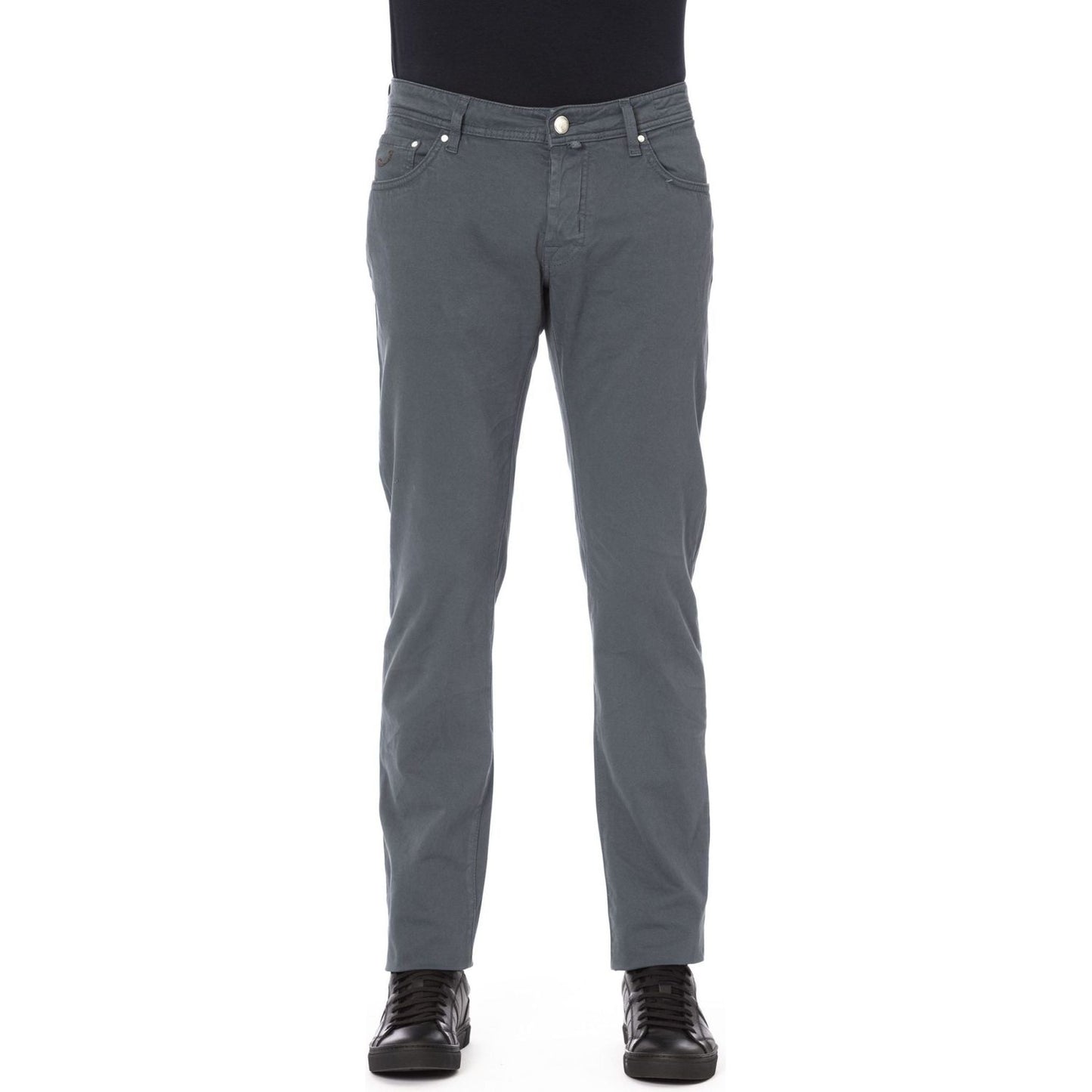 Jacob Cohen Gray Cotton Men Jeans Jacob Cohen