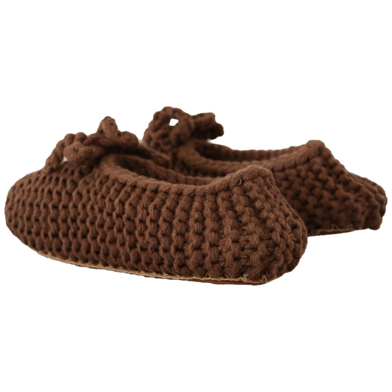 优雅羊毛针织芭蕾平底鞋