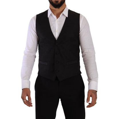 Dolce & Gabbana Black Slim Fit 2 Piece SICILIA Blazer