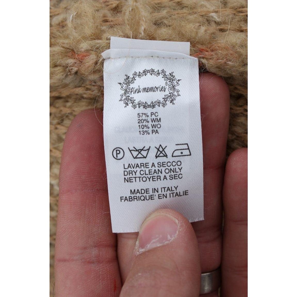 优雅米色毛衣外套斗篷