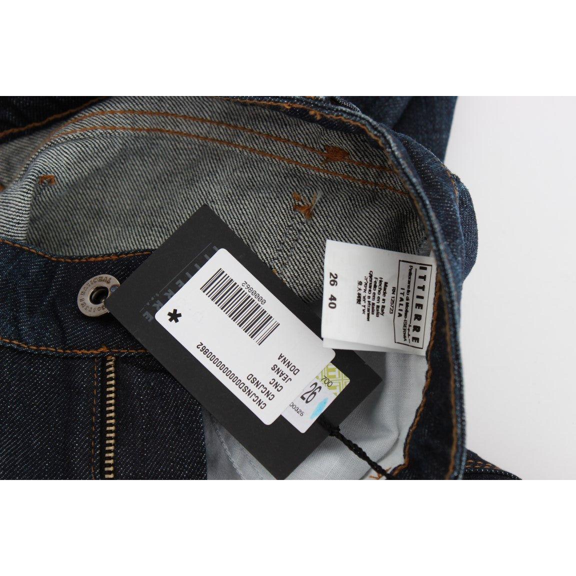 时尚修身紧身设计师款牛仔裤