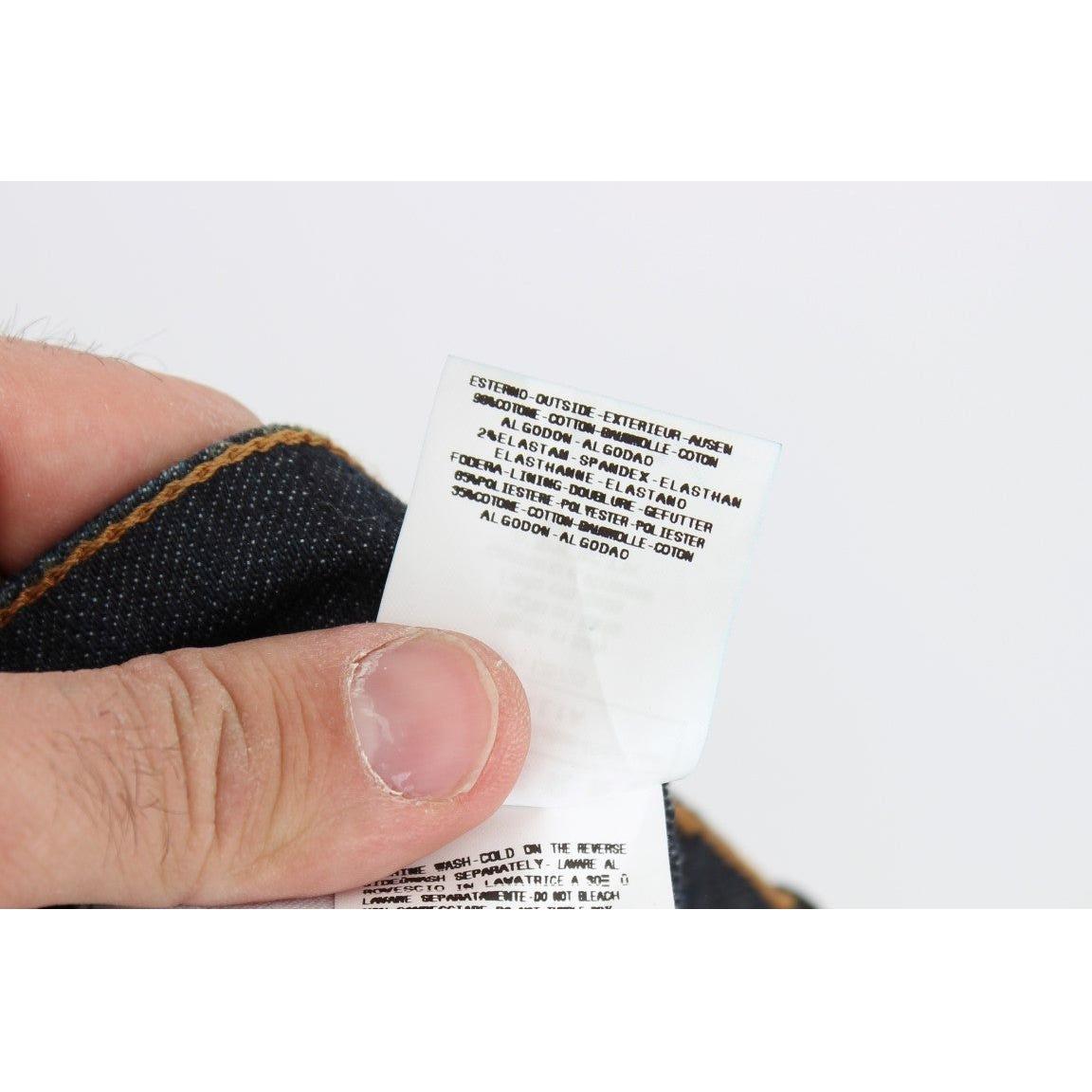 时尚修身紧身设计师款牛仔裤