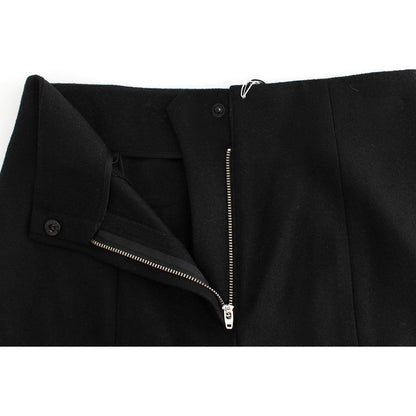KAALE SUKTAE Black High Waist Straight Slim Dress Pants