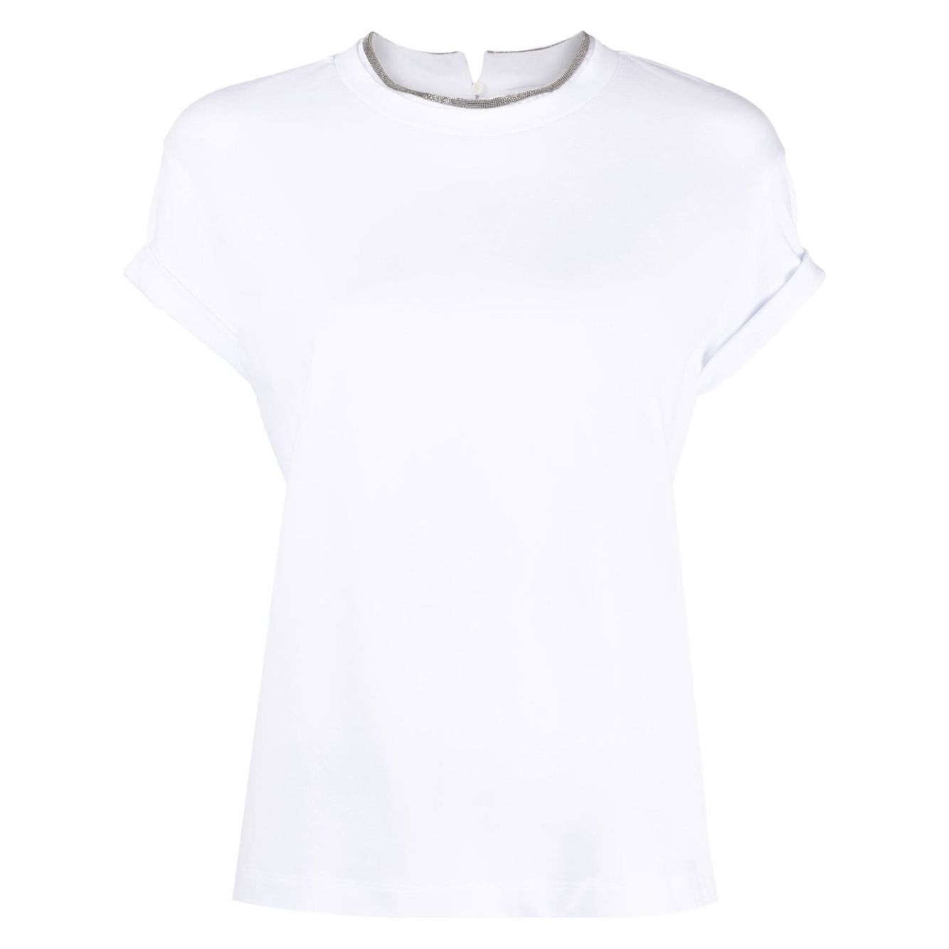 Brunello Cucinelli T-shirts and Polos White Topwear Brunello Cucinelli