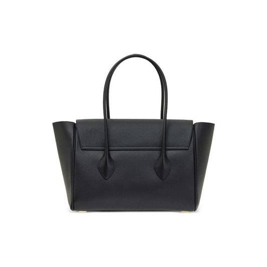 Ferragamo black calf leather smooth grain Handbag