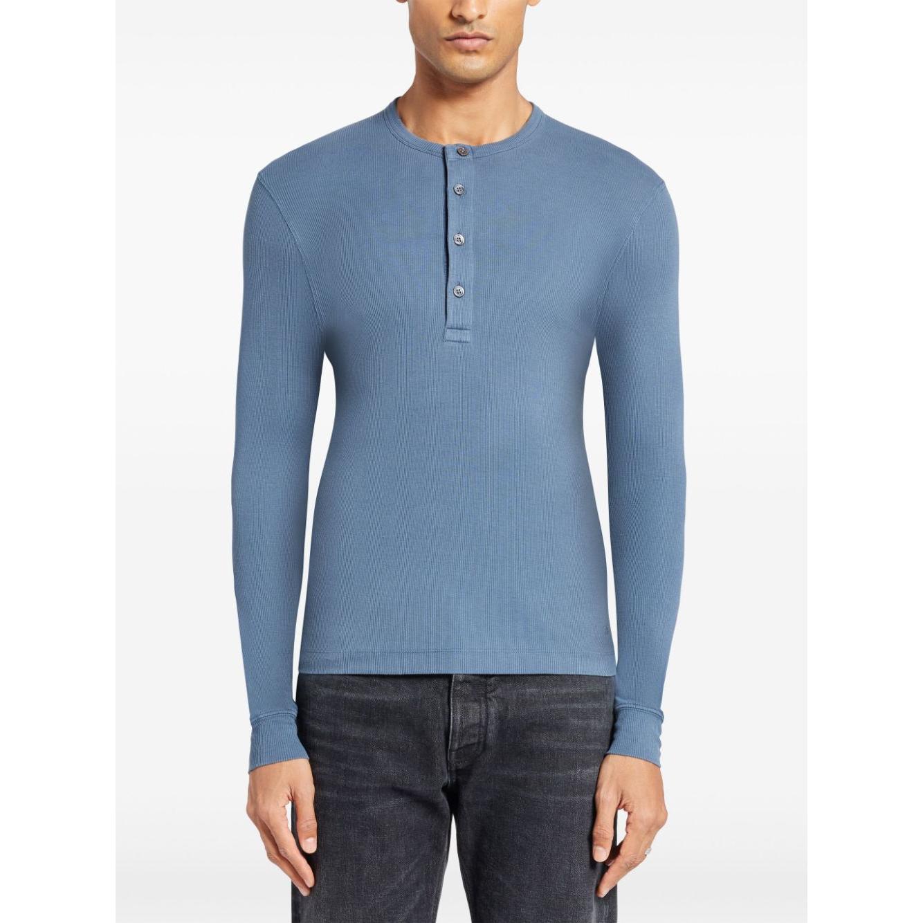 Tom Ford T-shirts and Polos Blue Topwear Tom Ford