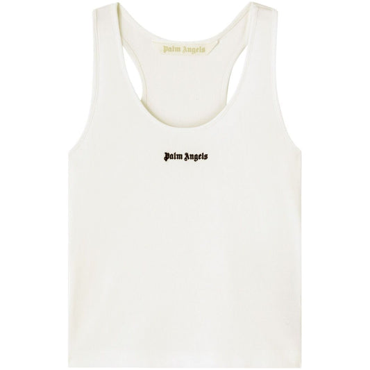 Palm Angels Top White Topwear Palm Angels White Smoke