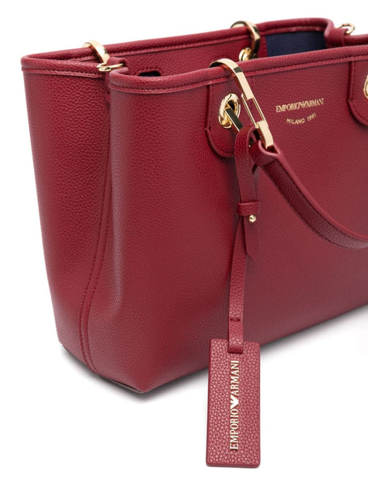 Emporio Armani faux leather pebbled texture Bag Bordeaux Shopper Emporio Armani