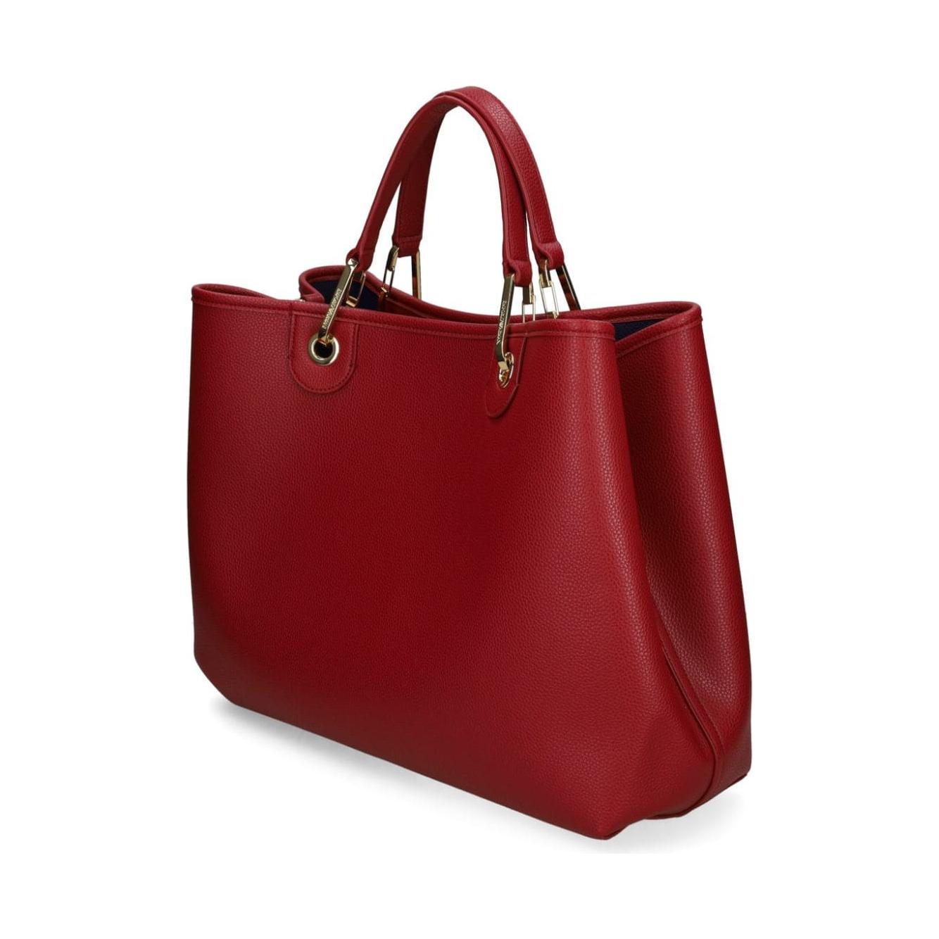 Emporio Armani calf leather grained Handbag Bordeaux Shopper Emporio Armani