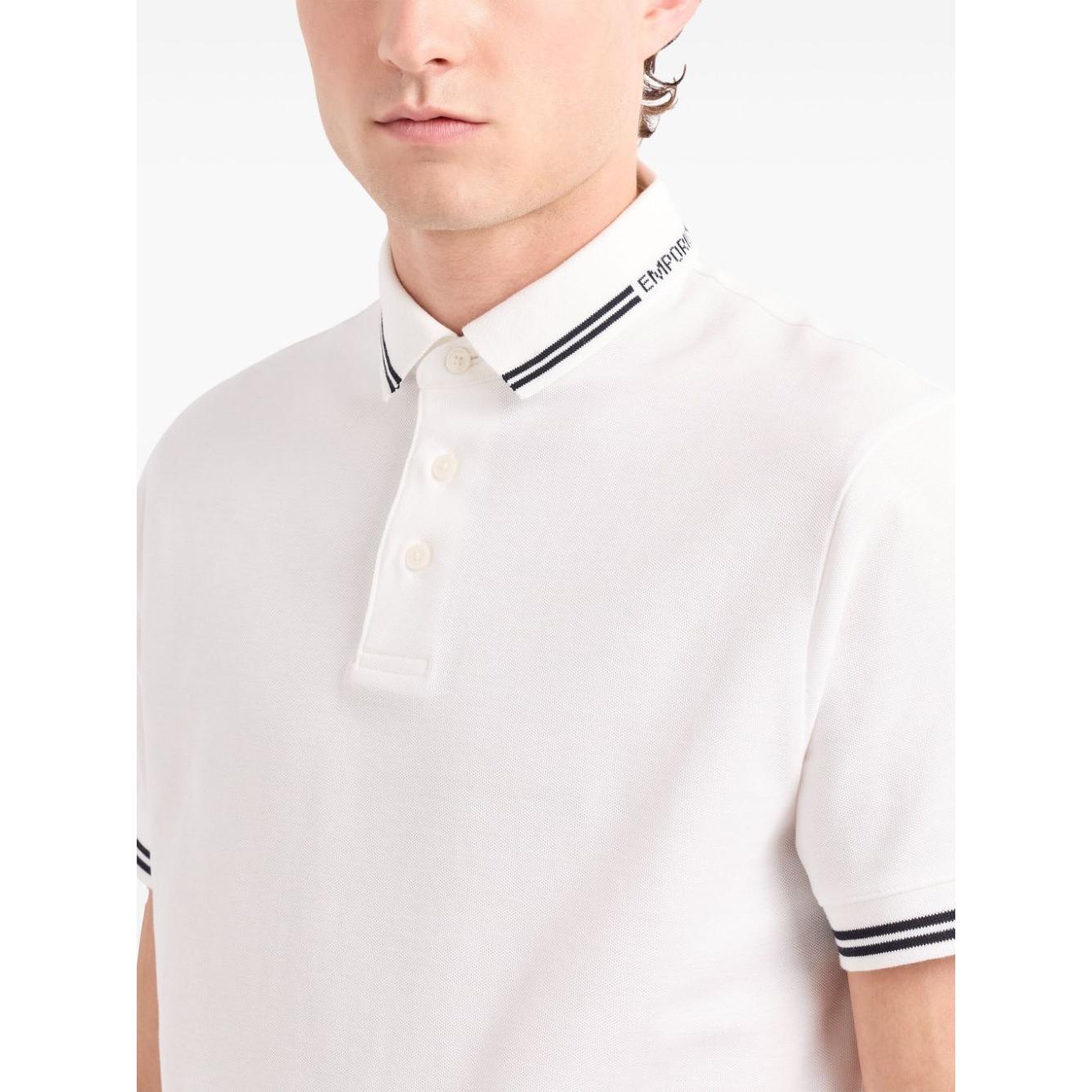 Emporio Armani T-shirts and Polos White Topwear Emporio Armani