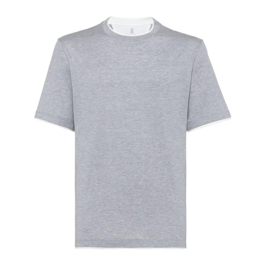 Brunello Cucinelli T-shirts and Polos Grey