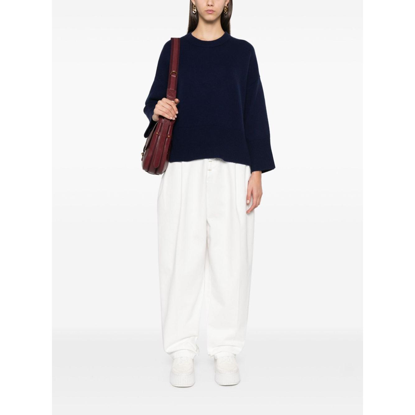 BEYOU cashmere fine knit Sweaters Blue Topwear Beyou