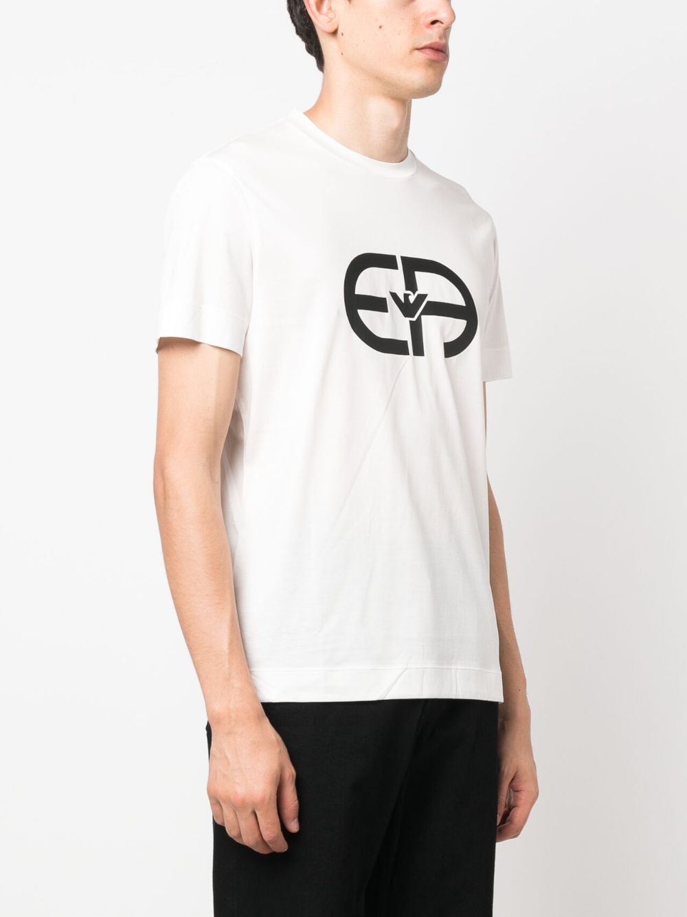 Emporio Armani T-shirts and Polos White Topwear Emporio Armani