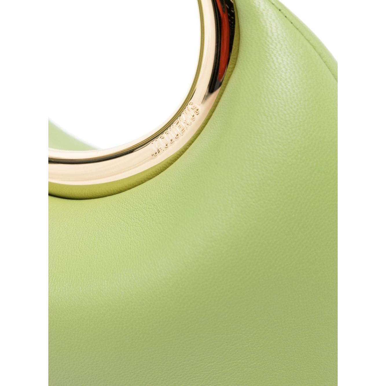 JACQUEMUS parakeet green nappa leather Handbag Clutches JACQUEMUS