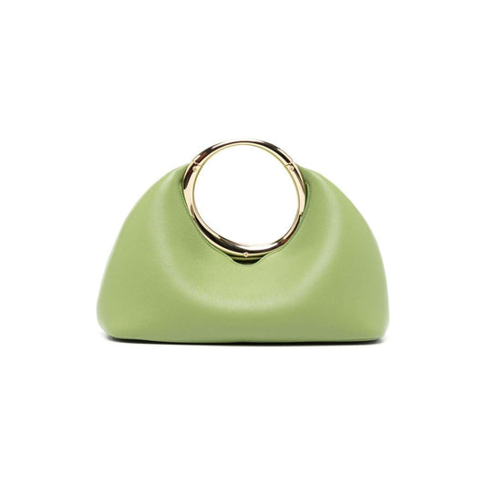 JACQUEMUS parakeet green nappa leather Handbag Clutches JACQUEMUS