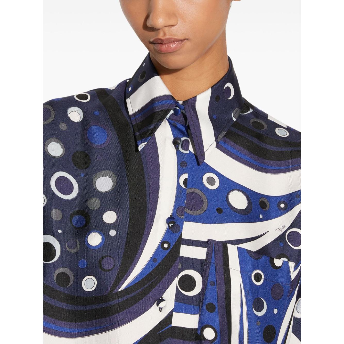 Pucci Shirts Blue Shirts Pucci