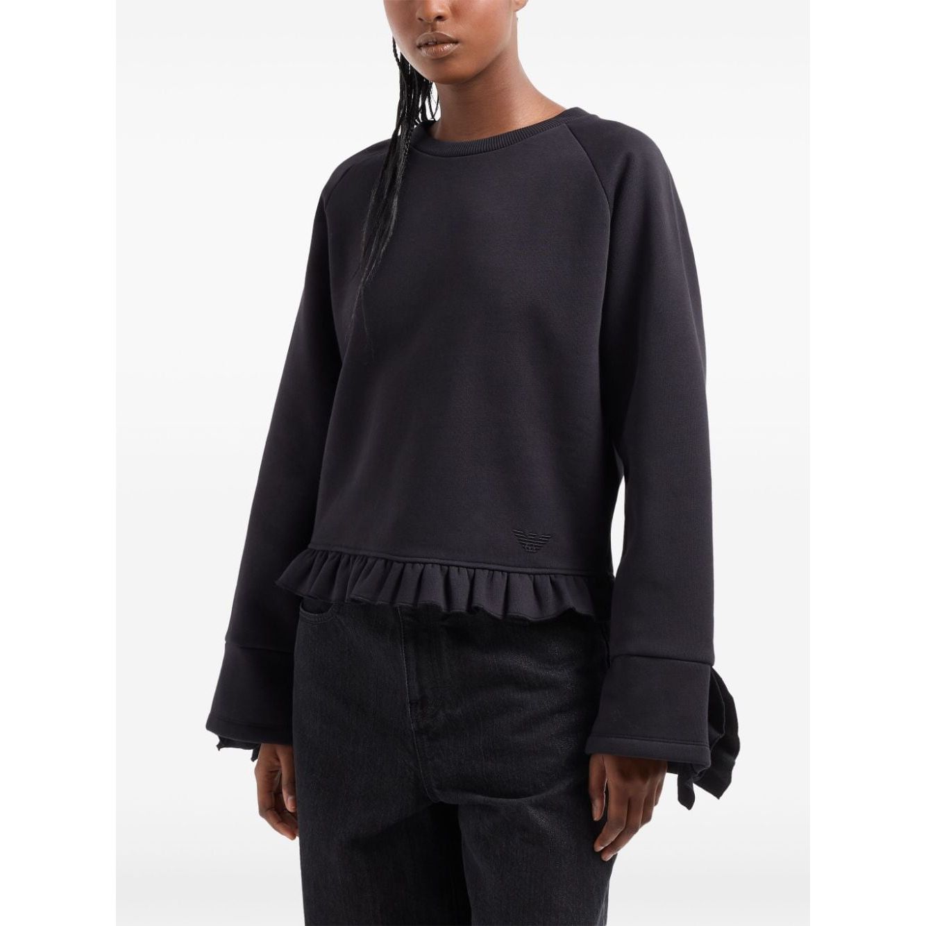 Emporio Armani cotton blend Women Sweaters Black Topwear Emporio Armani