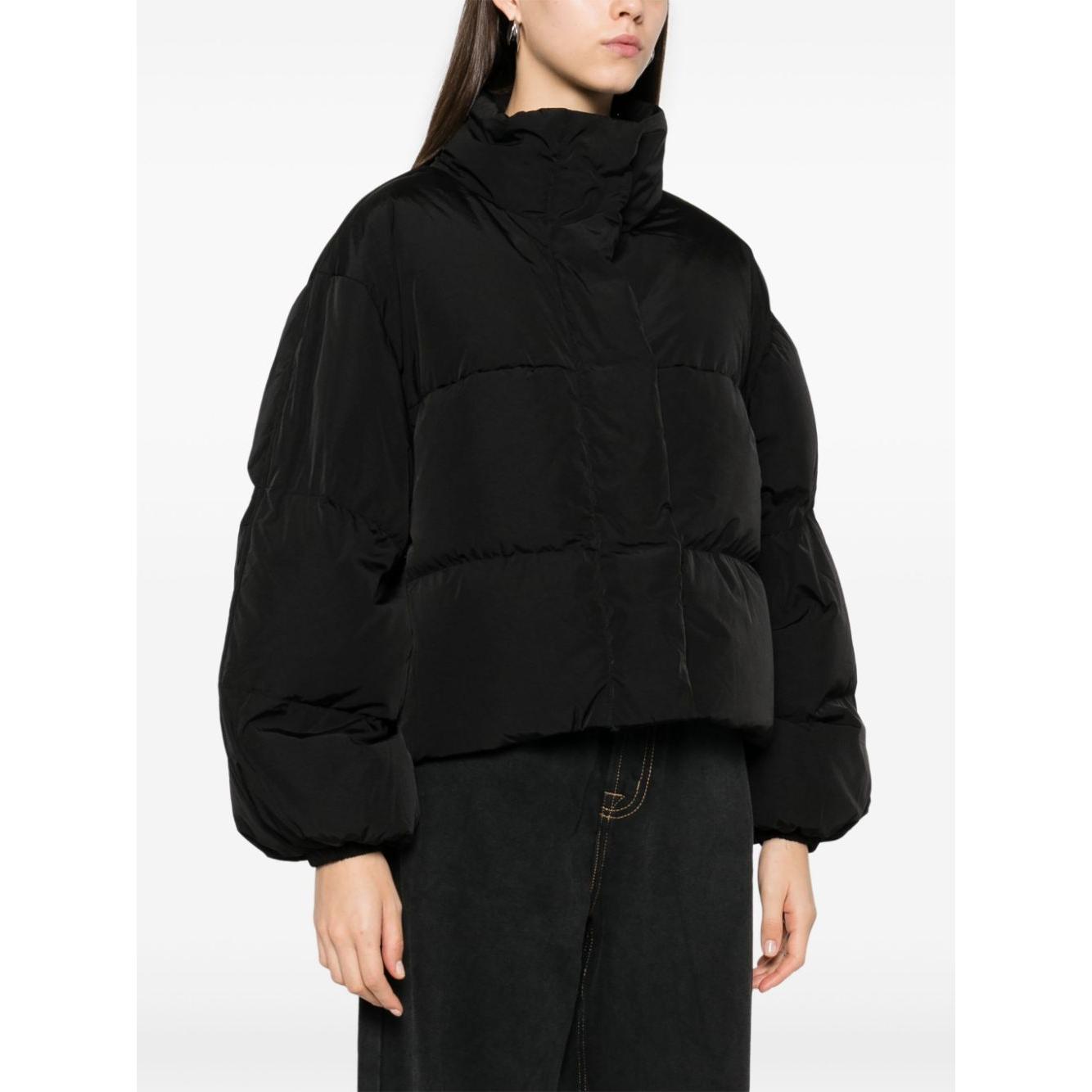 Acne Studios Coats Black Jackets Acne Studios White Smoke