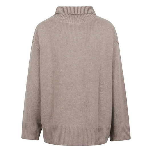 SOFT GOAT Women Sweaters Light Grey Topwear SOFT GOAT