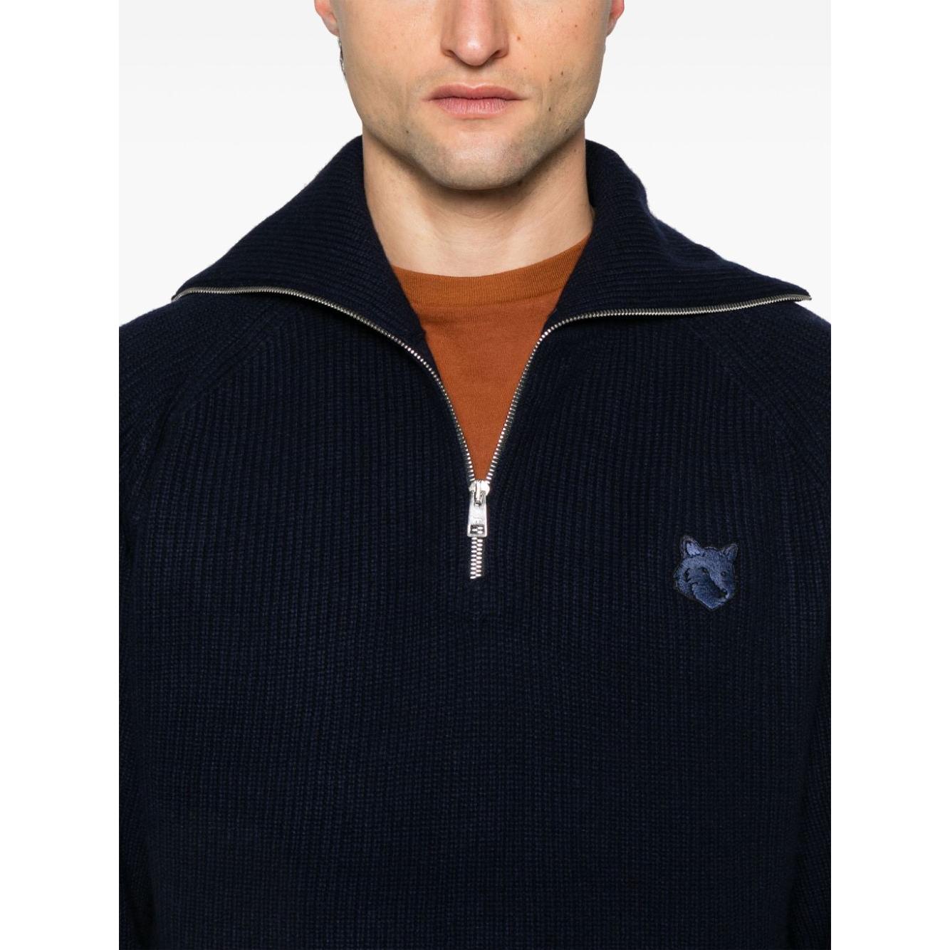 MAISON KITSUNE' Sweaters Blue Topwear Maison Kitsune'