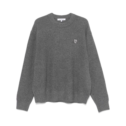 MAISON KITSUNE' Sweaters Grey Topwear Maison Kitsune'