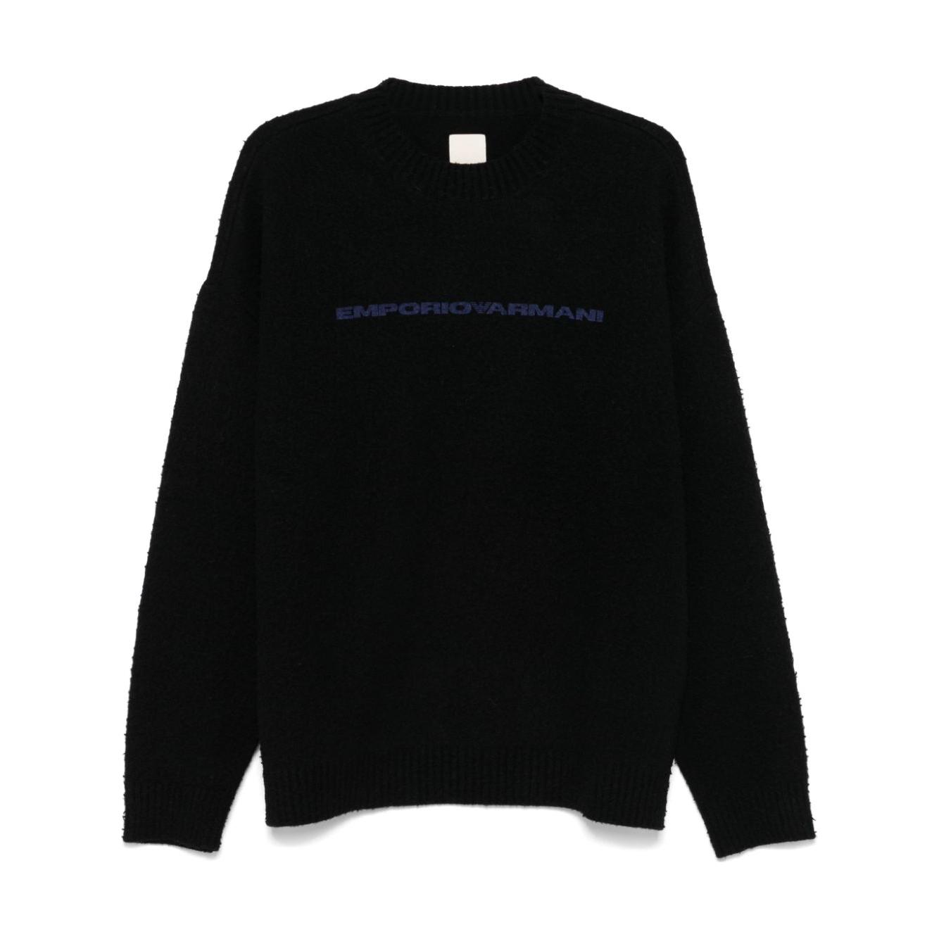 Emporio Armani Sweaters Black Topwear Emporio Armani