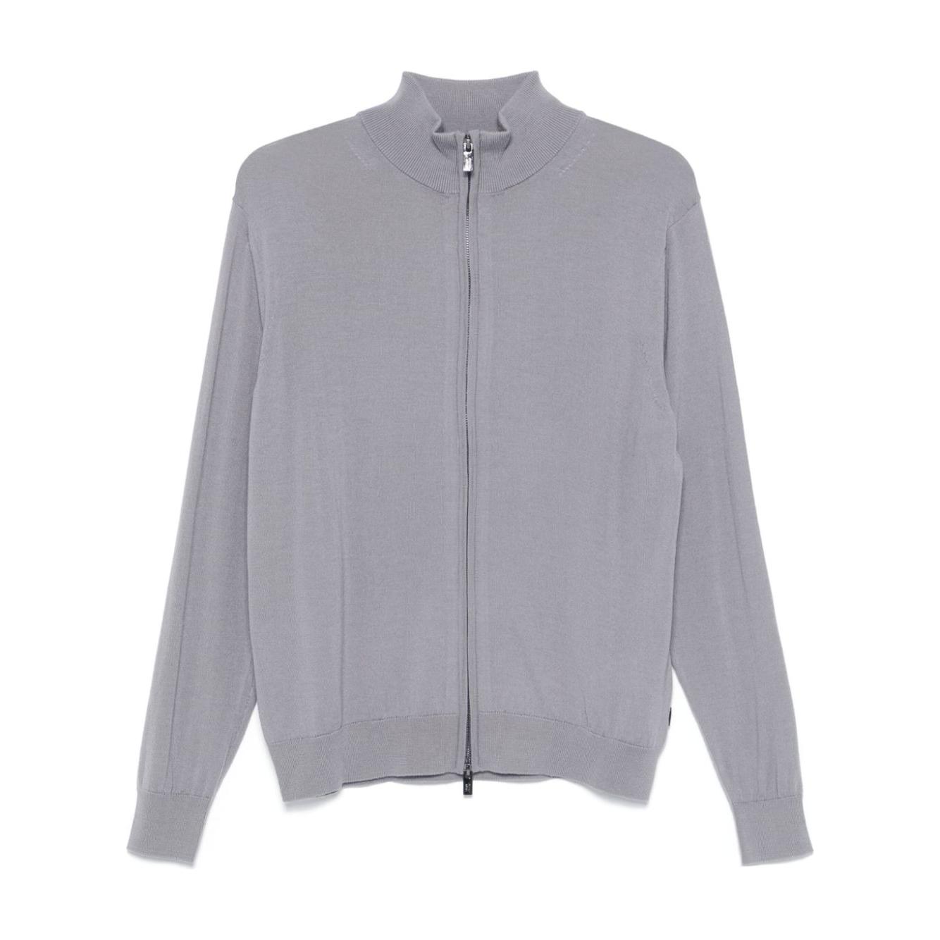 Emporio Armani Sweaters Grey Topwear Emporio Armani