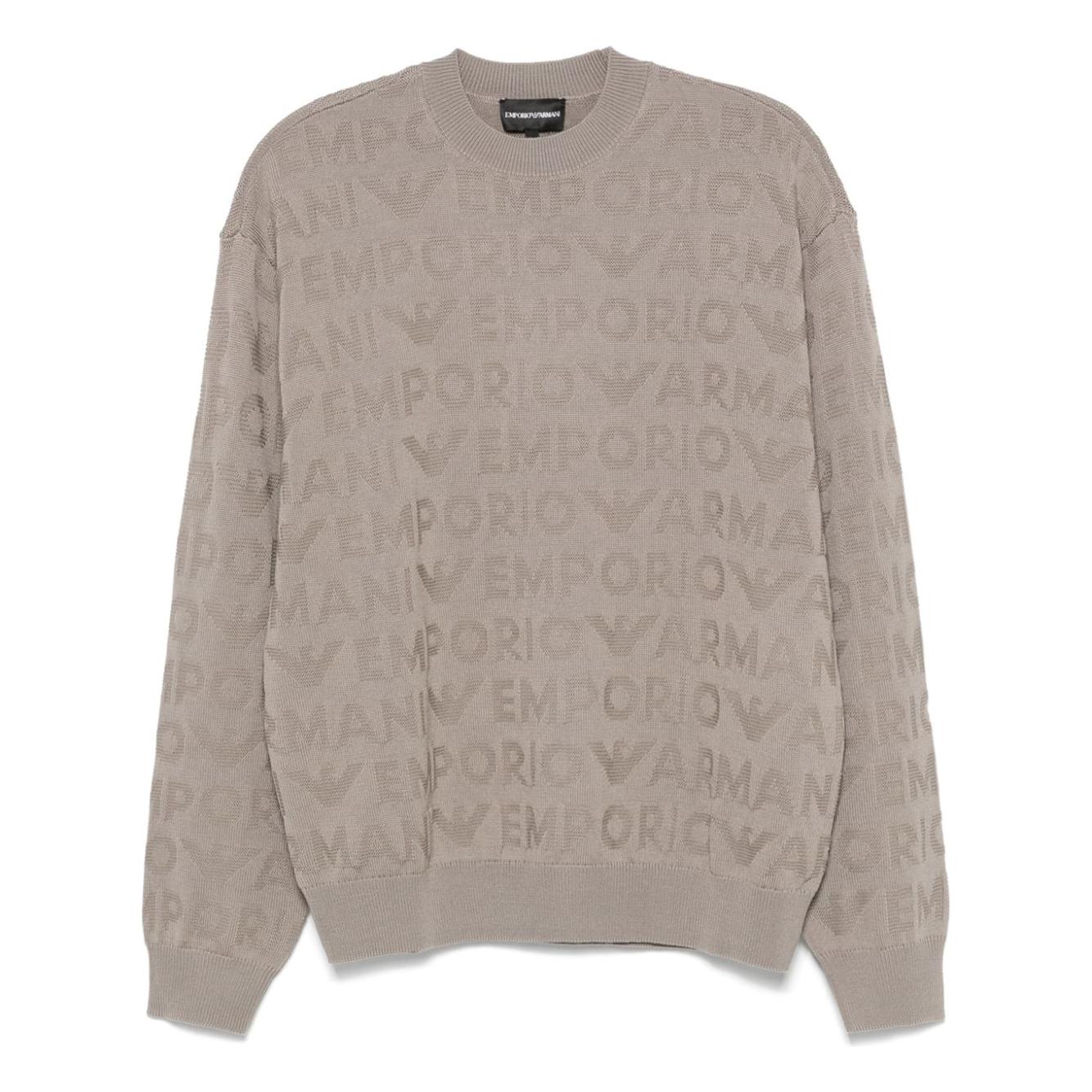 Emporio Armani Sweaters Dove Grey Topwear Emporio Armani