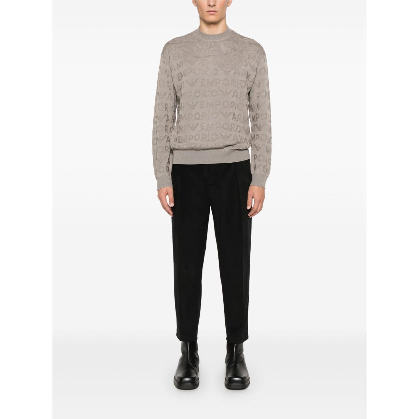 Emporio Armani Sweaters Dove Grey Topwear Emporio Armani