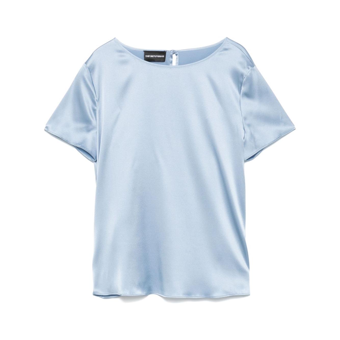 Emporio Armani Top Clear Blue Topwear Emporio Armani