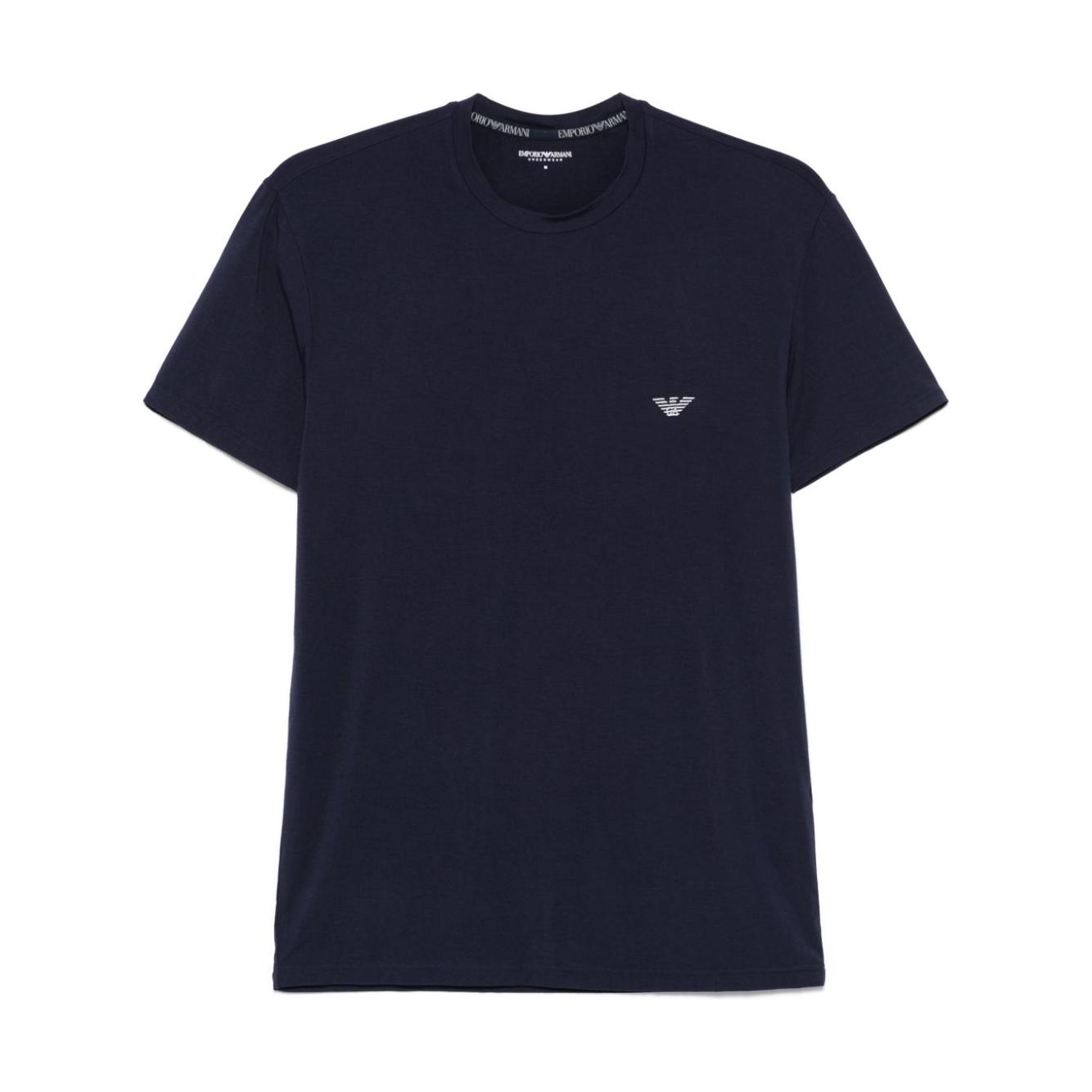 Emporio Armani T-shirts and Polos Blue Topwear Emporio Armani