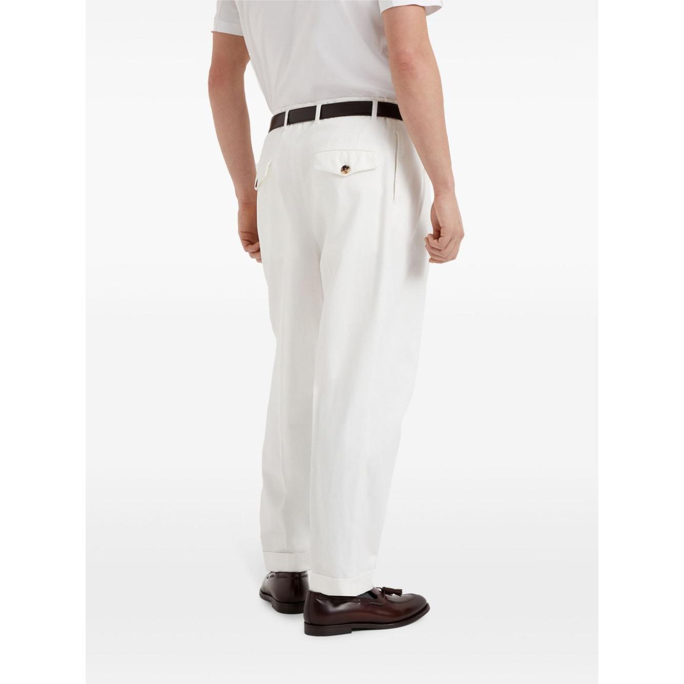 Brunello Cucinelli Trousers White Trousers Brunello Cucinelli