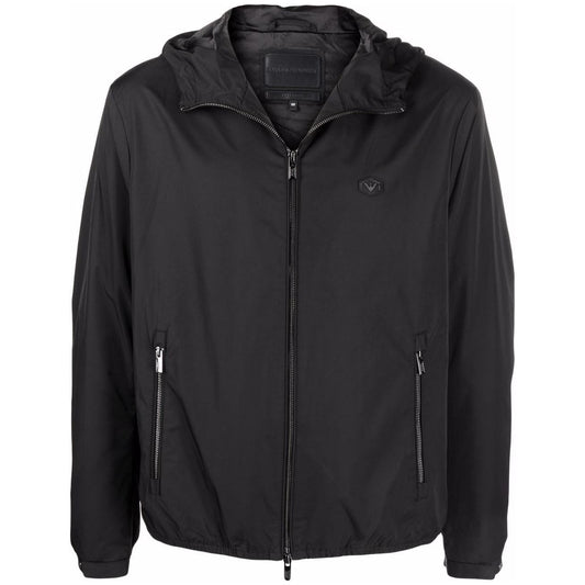 Emporio Armani water-repellent hooded jacket Jackets Emporio Armani Dark Slate Gray