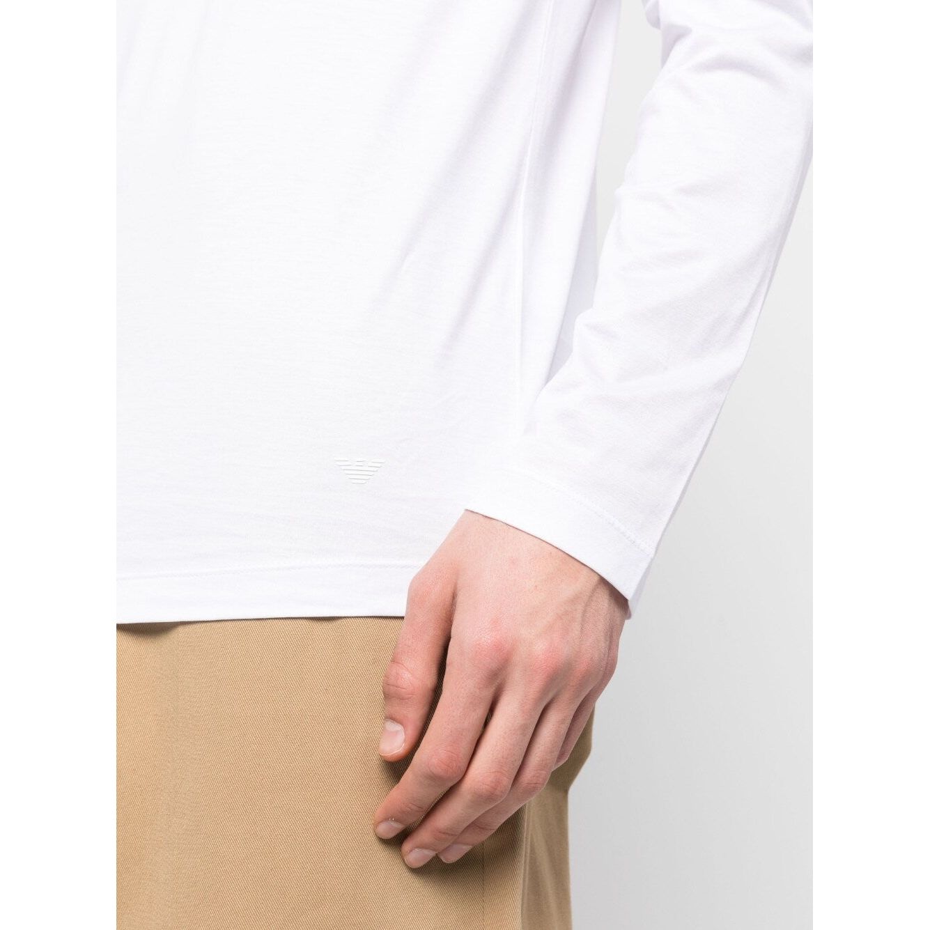 Emporio Armani ASV sweater white Topwear Emporio Armani White Smoke