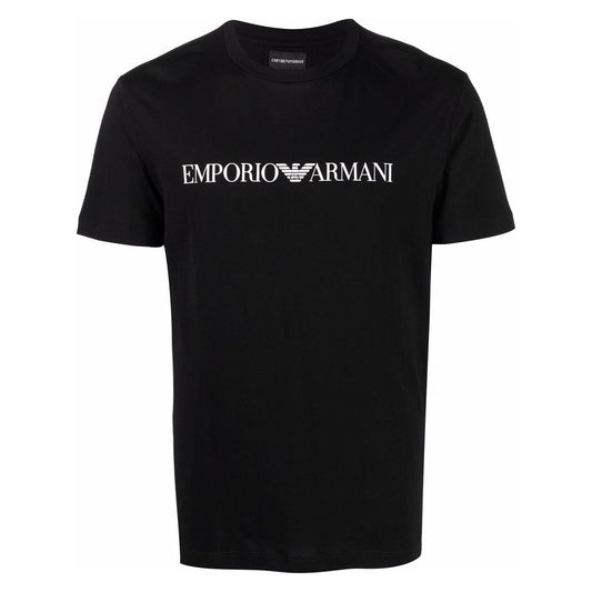 Emporio Armani cotton logo-print T-Shirt Topwear Emporio Armani Black