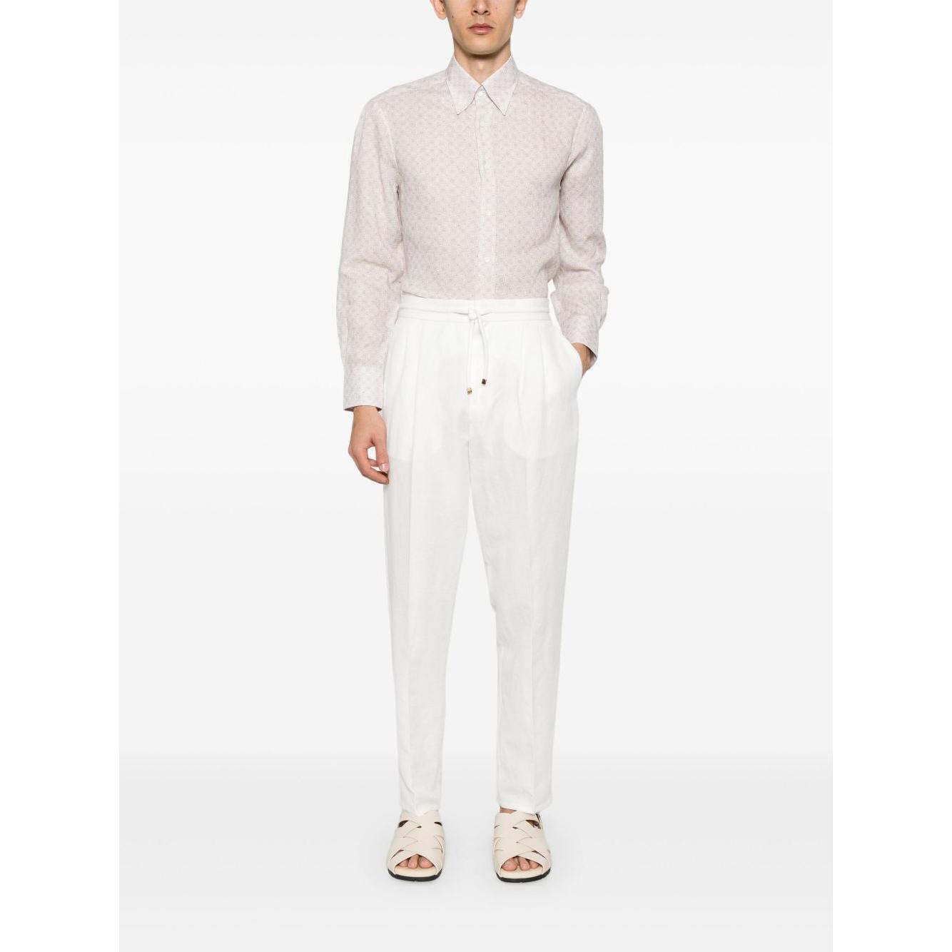 Brunello Cucinelli printed shirt Shirts Brunello Cucinelli White Smoke