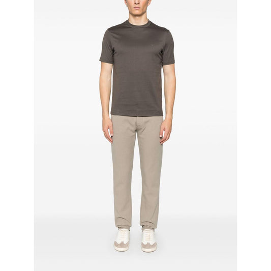 Emporio Armani Jersey Crewneck T-shirt Topwear Emporio Armani White Smoke
