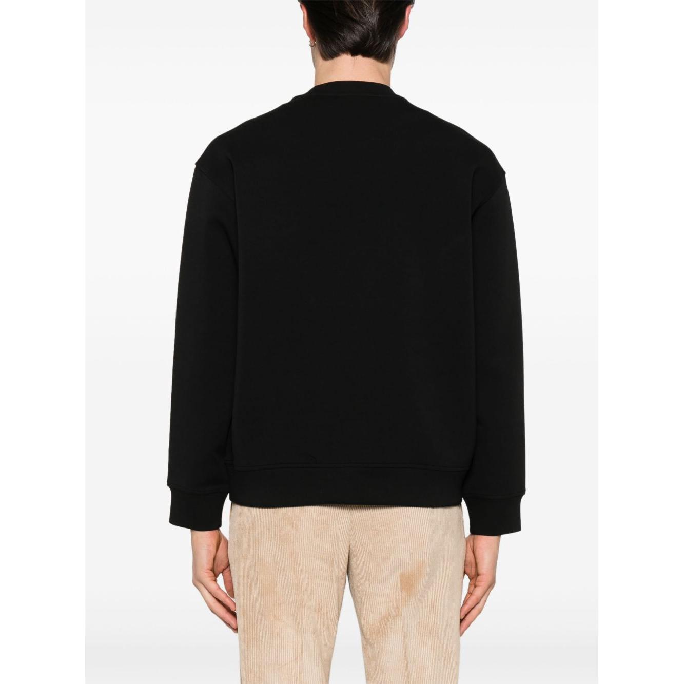Emporio Armani ASV Double-jersey sweatshirt with logo embroidery Topwear Emporio Armani Beige