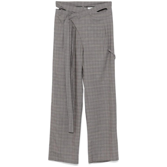 Ottolinger Checkered trousers Trousers Ottolinger Slate Gray